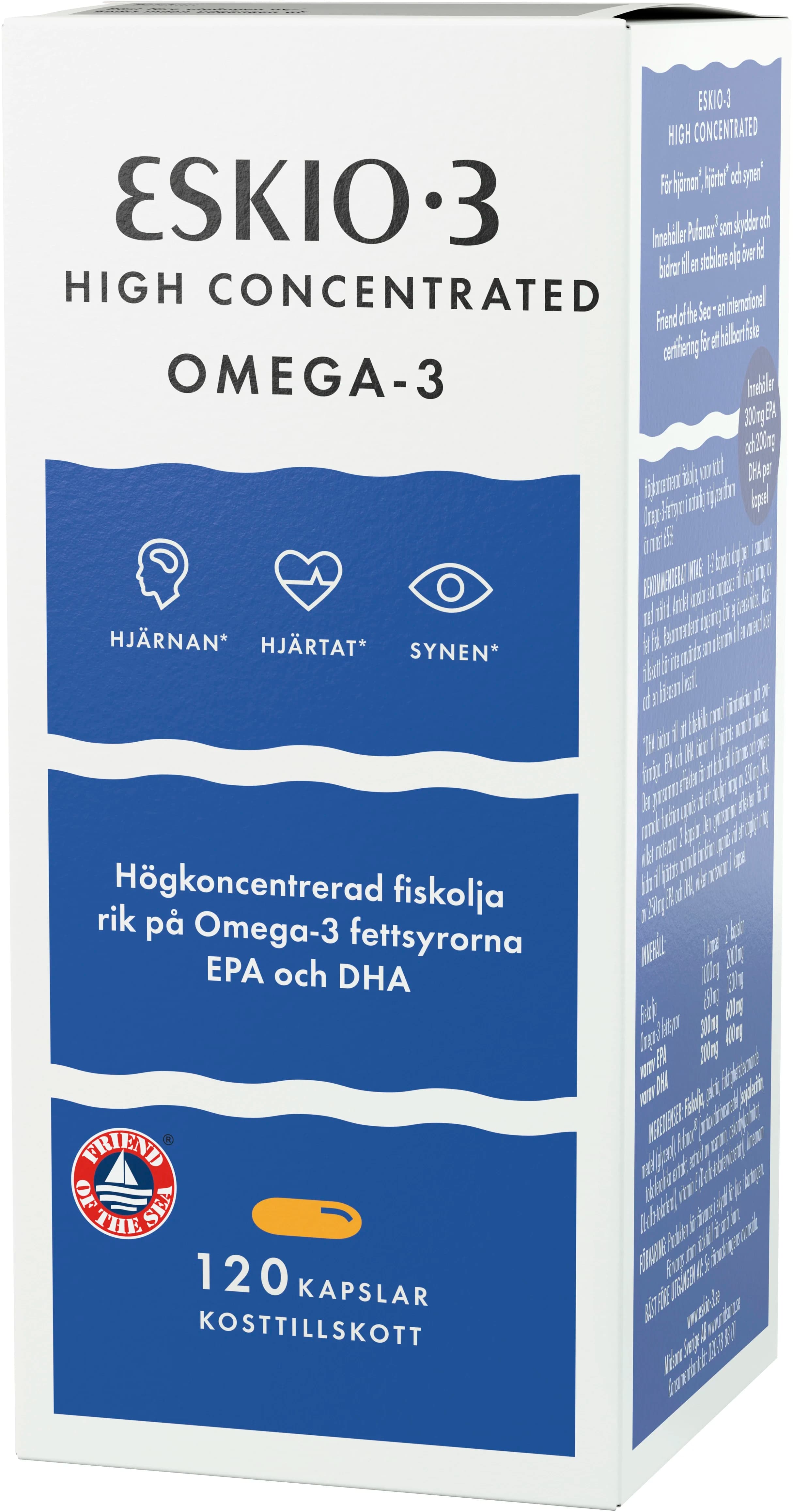 Eskio-3 High Concentrated 120 st från Eskio-3 – köp hos Apotek Hjärtat