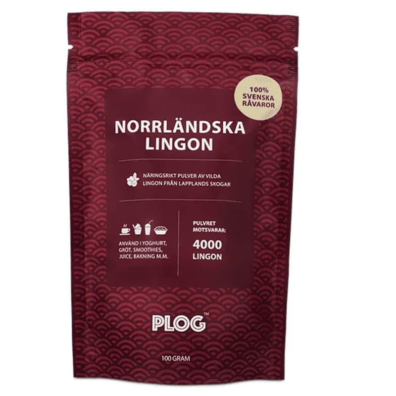 PLOG Norrländska Lingon 100 g från PLOG – köp hos Apotek Hjärtat