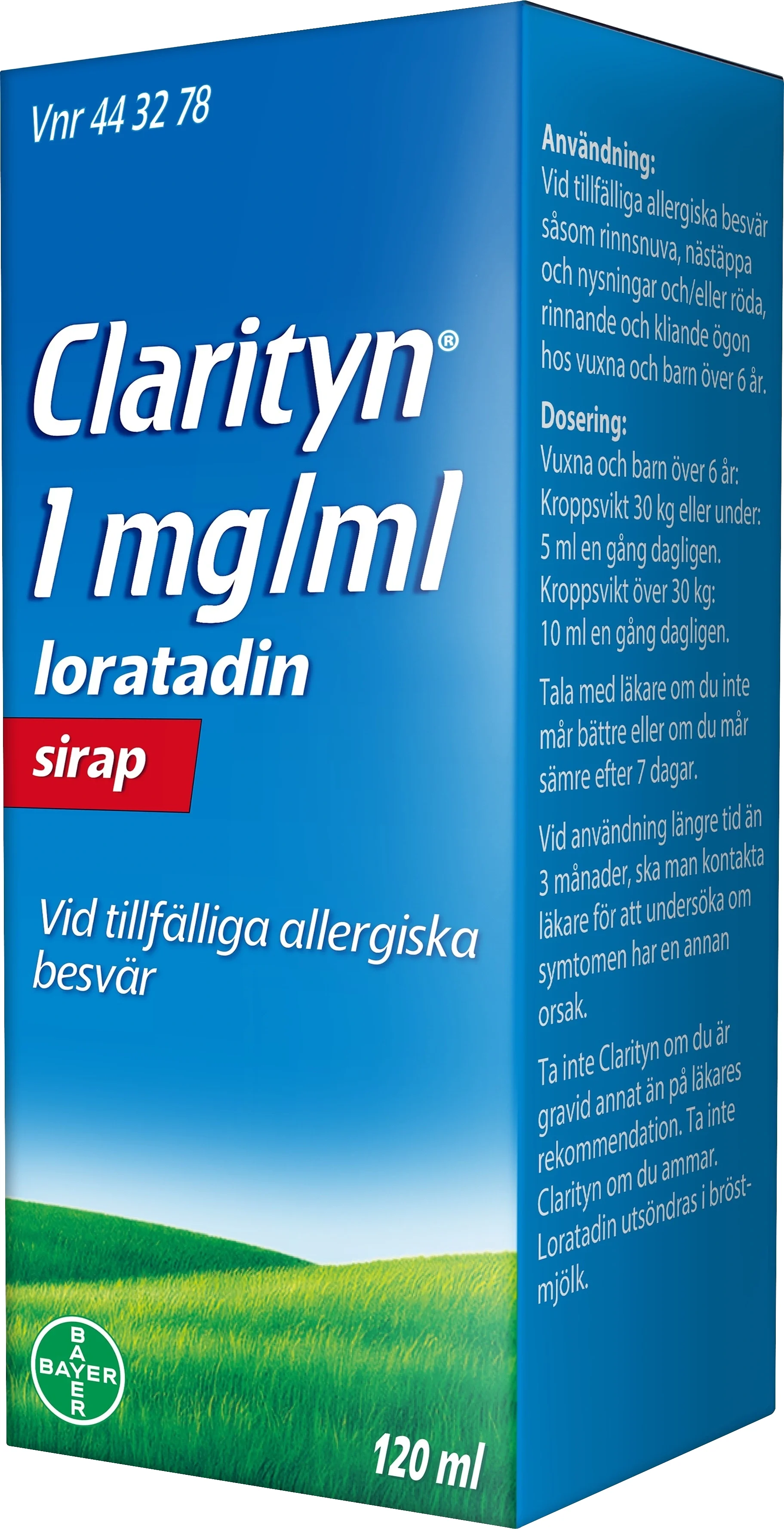 Clarityn Sirap 1mg/ml Flaska, 120 ml från Clarityn – köp hos Apotek Hjärtat
