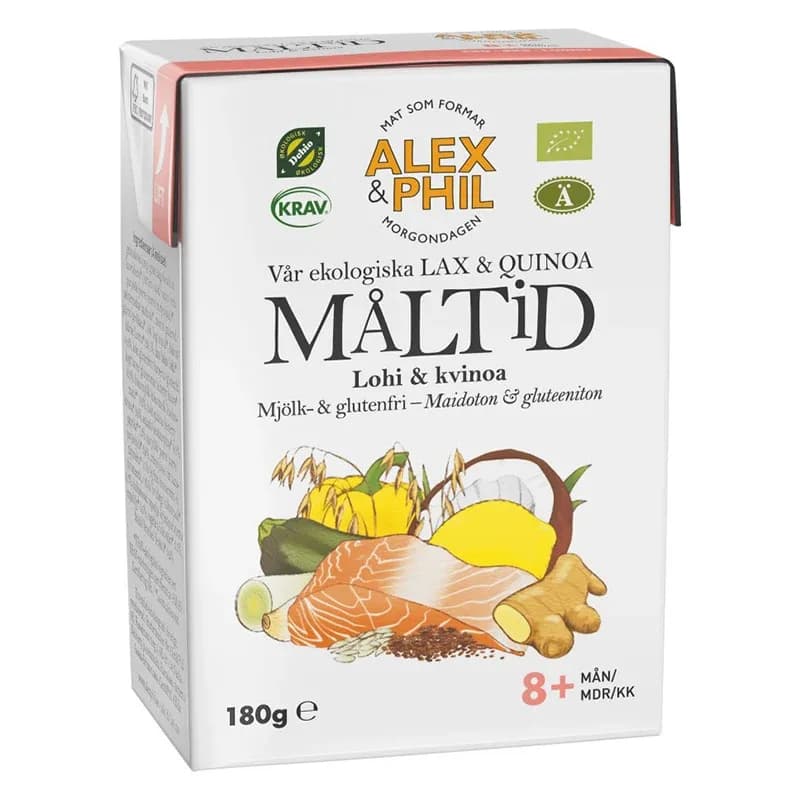Alex & Phil Vår Lax- & Quinoamåltid Eko 200 g från Alex & Phil – köp hos Apotek Hjärtat