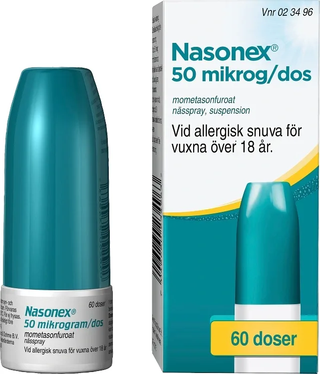 Nasonex nässpray suspension 50 µg/dos 60 doser från Nasonex – köp hos Apotek Hjärtat