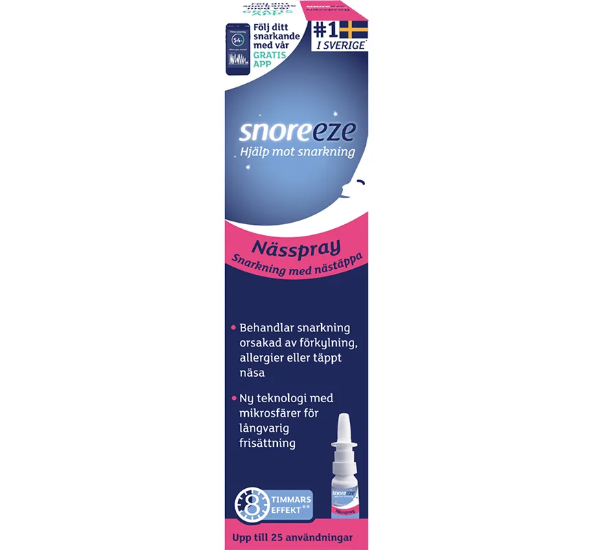 Snoreeze Nässpray 10 ml från Snoreeze – köp hos Apotek Hjärtat