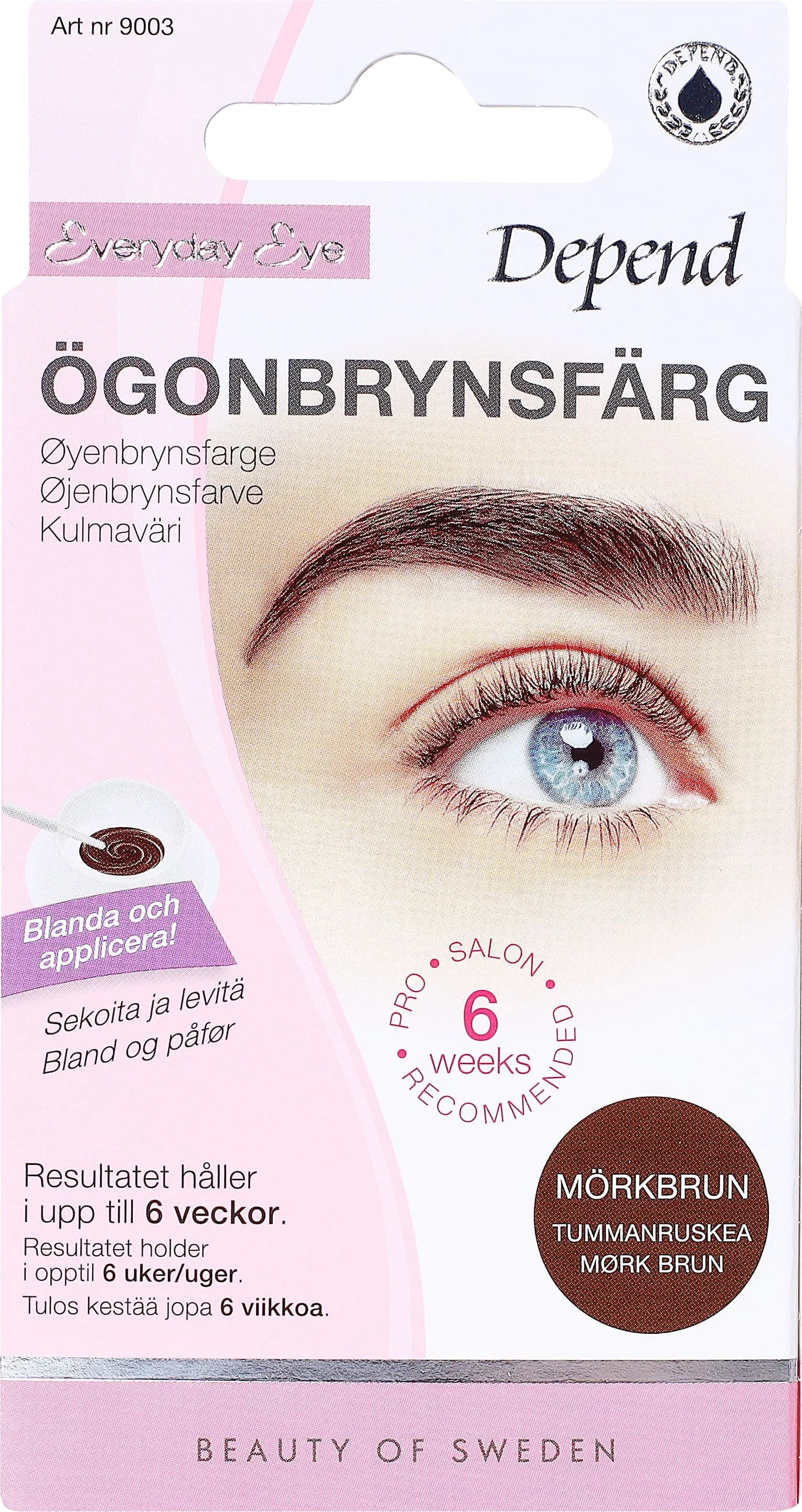 Depend Ögonbrynsfärg Mörkbrun från Depend – köp hos Apotek Hjärtat