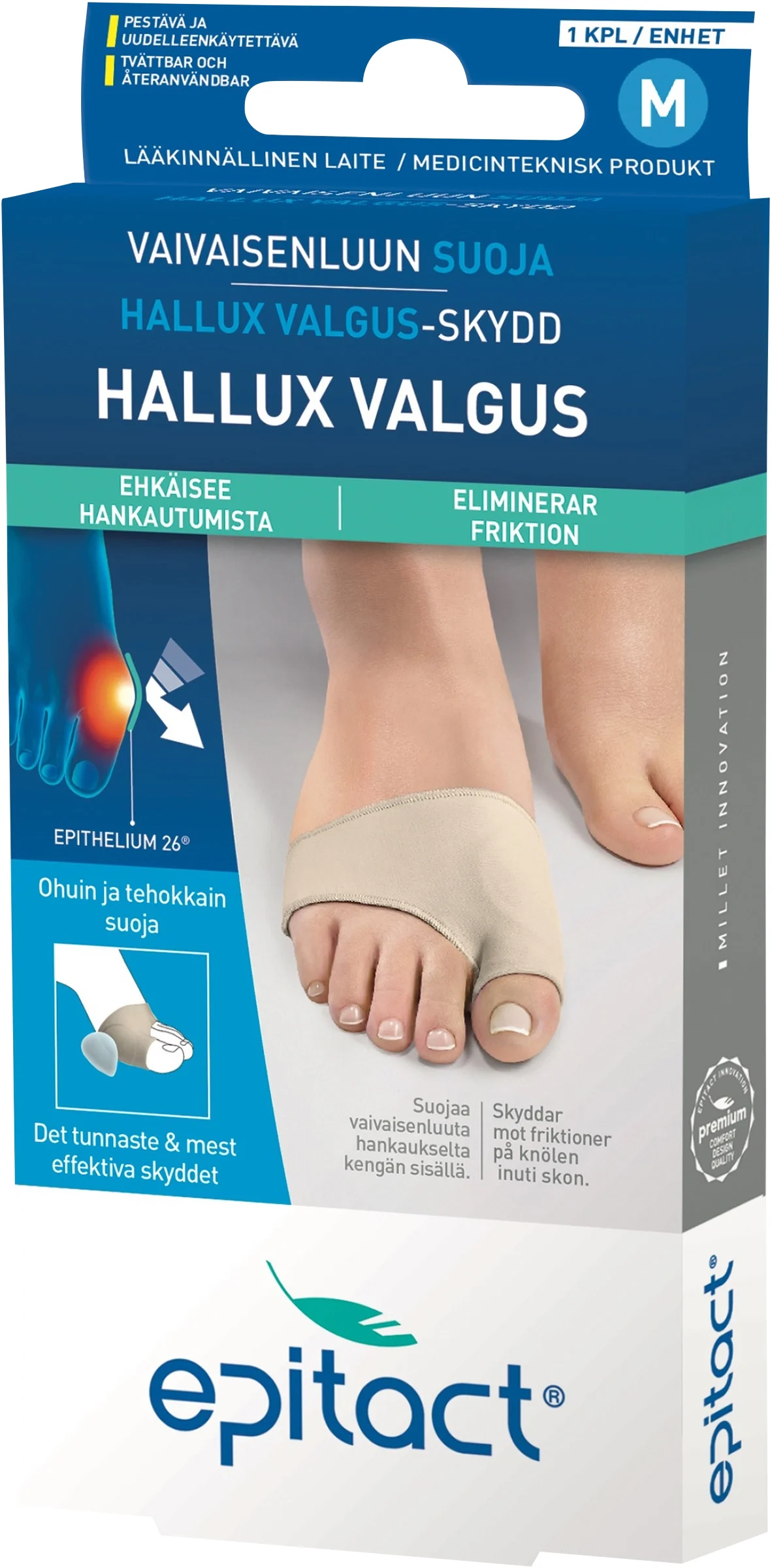 Epitact Hallux Valgus Skydd 1 st M från Epitact – köp hos Apotek Hjärtat