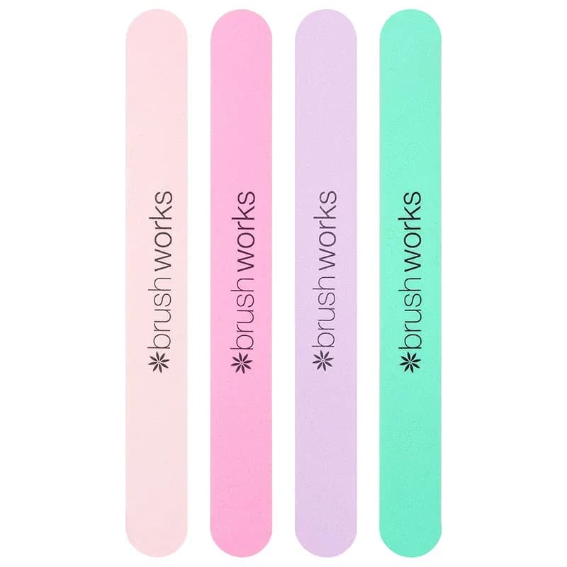 Brushworks Pastel Coloured Nail Files 4-pack från Brushworks – köp hos Apotek Hjärtat