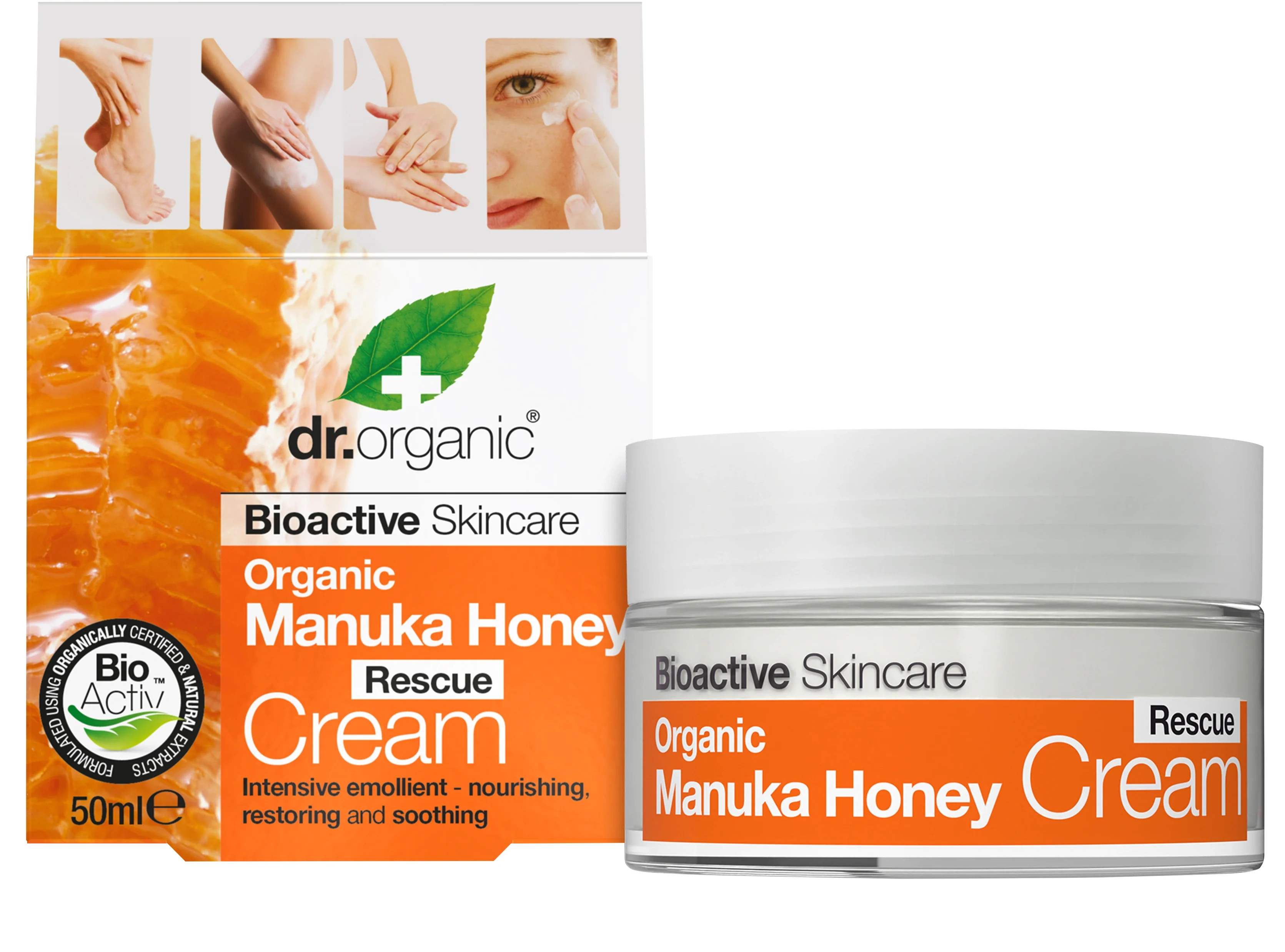 Dr. Organic Manuka Honey Rescue Cream 50 ml från Dr.Organic – köp hos Apotek Hjärtat