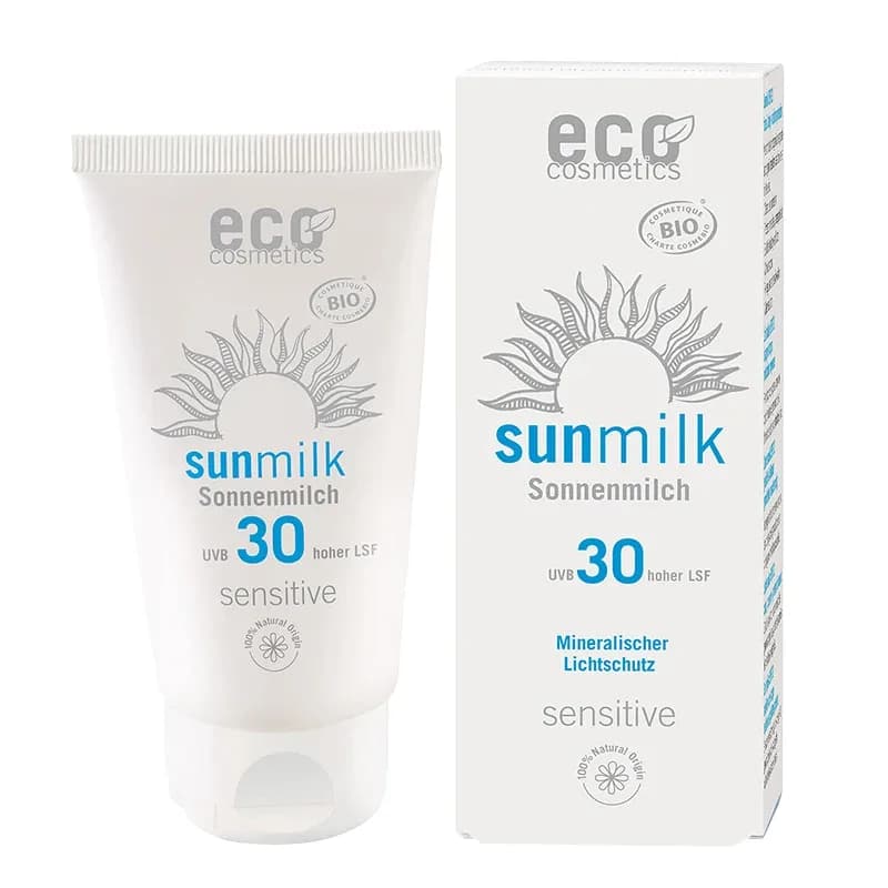Eco Cosmetics Sun Milk Sensitive SPF 30, 75 ml från Eco Cosmetics – köp hos Apotek Hjärtat
