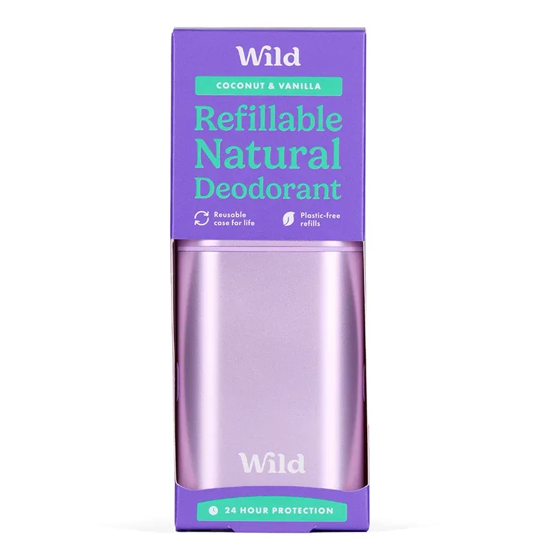 Wild Purple Case Coconut & Vanilla Deo Starter Pack 40g från Wild – köp hos Apotek Hjärtat