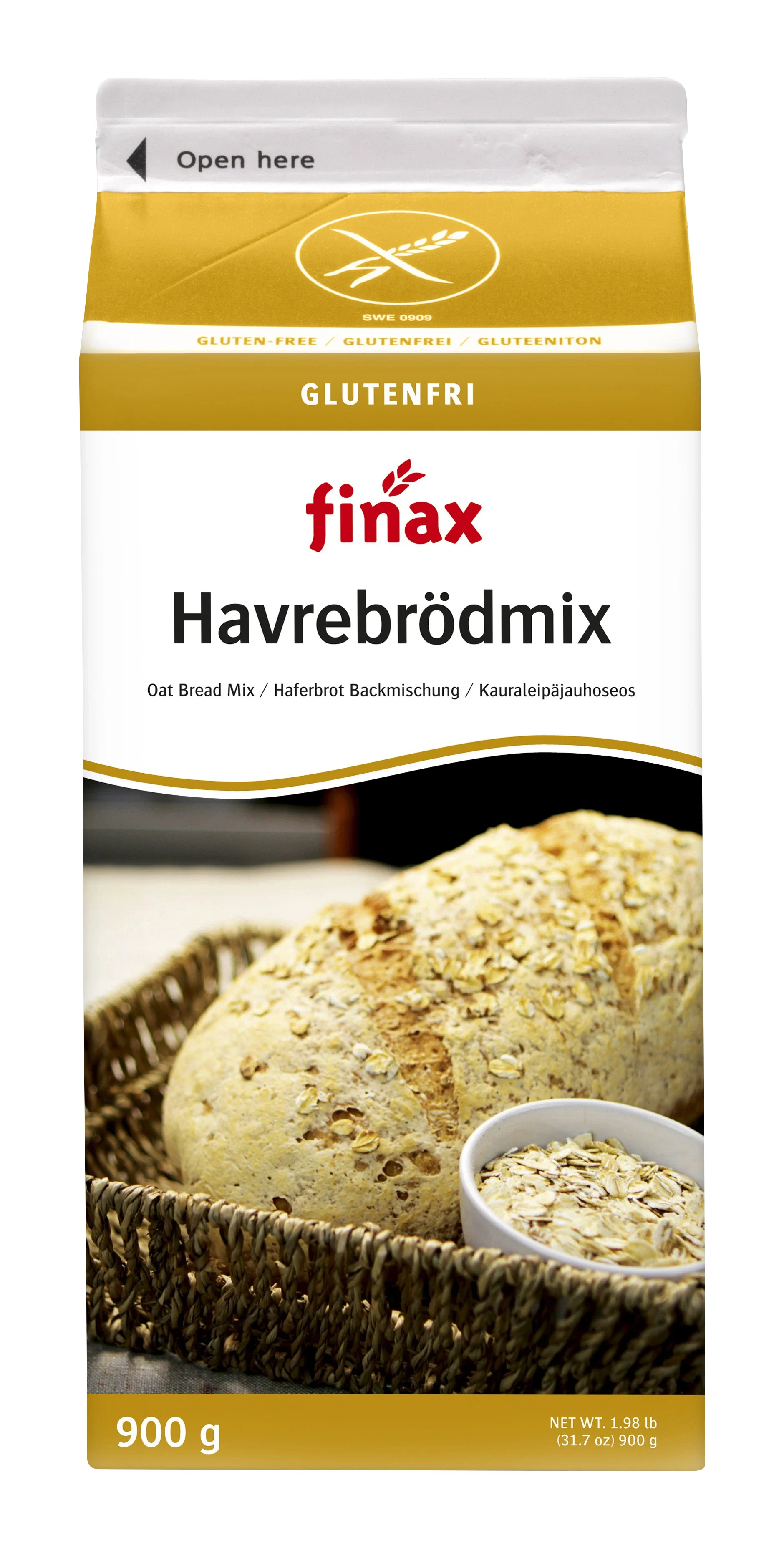 Finax Havrebrödmix Glutenfri 900 g från Finax – köp hos Apotek Hjärtat
