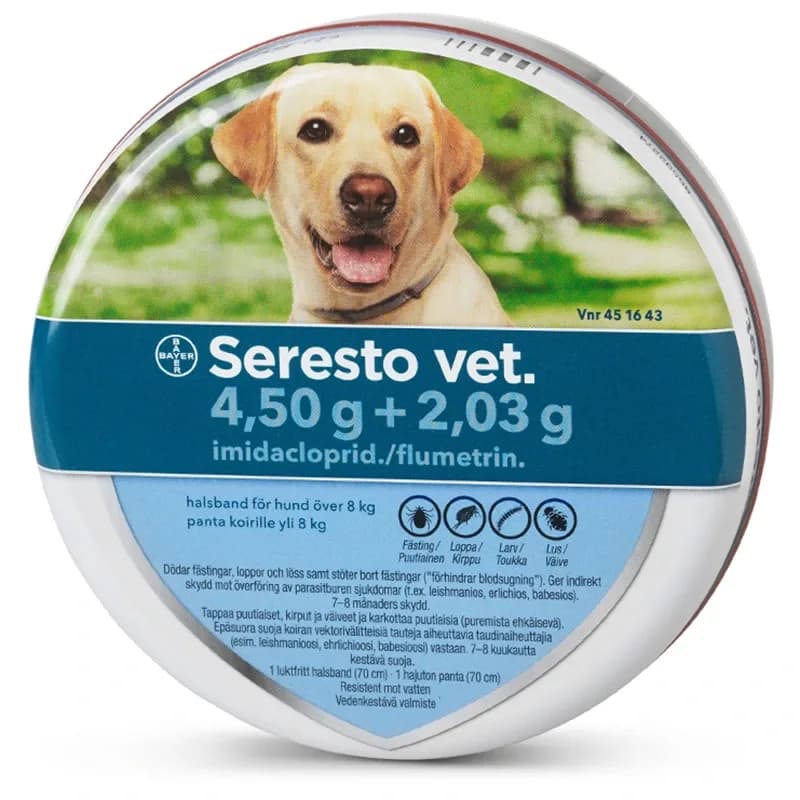Seresto vet. halsband för hund över 8 kg från Seresto – köp hos Apotek Hjärtat