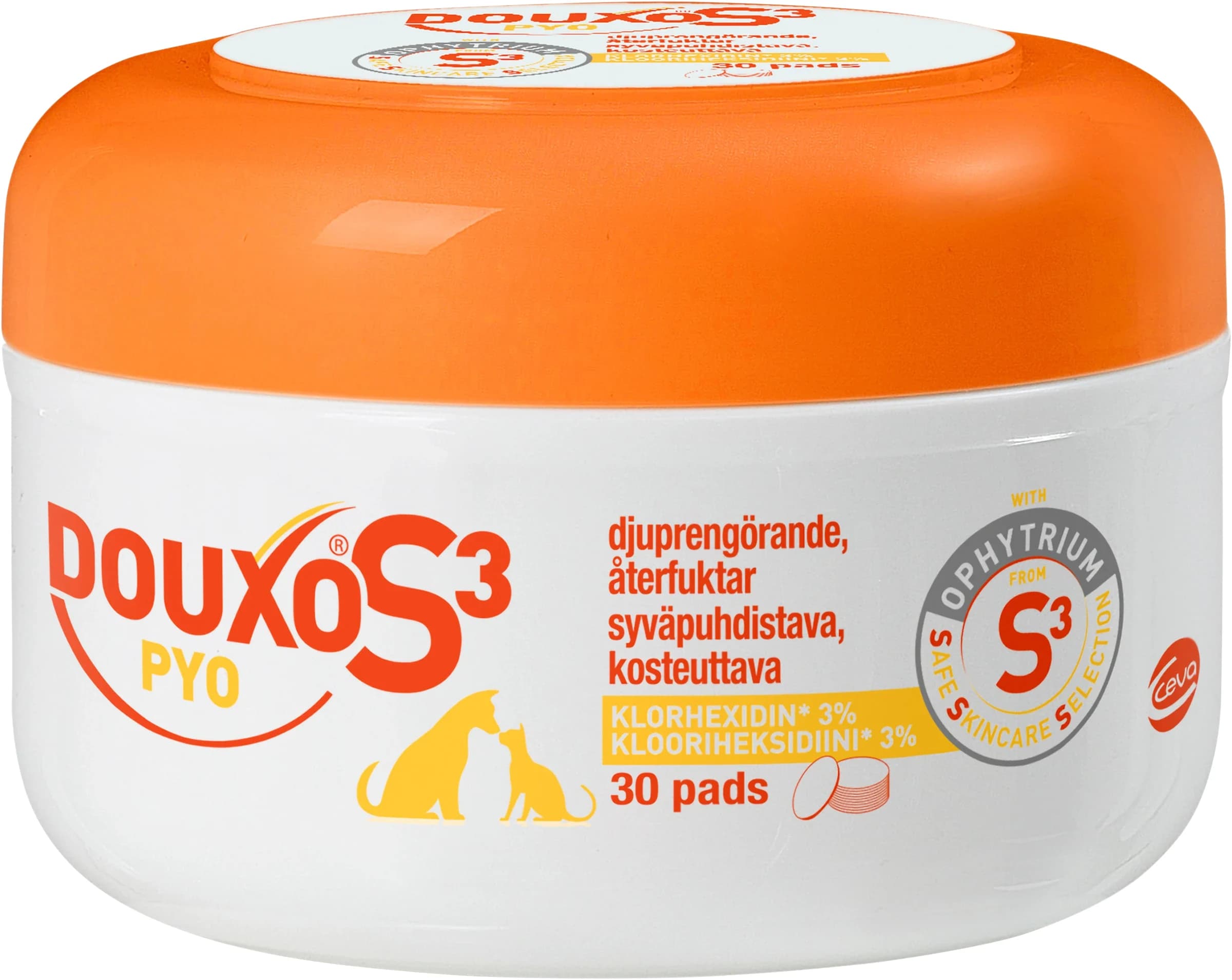 Douxo S3 Pyo Pads Klorhexidin 3% 30st från Douxo – köp hos Apotek Hjärtat