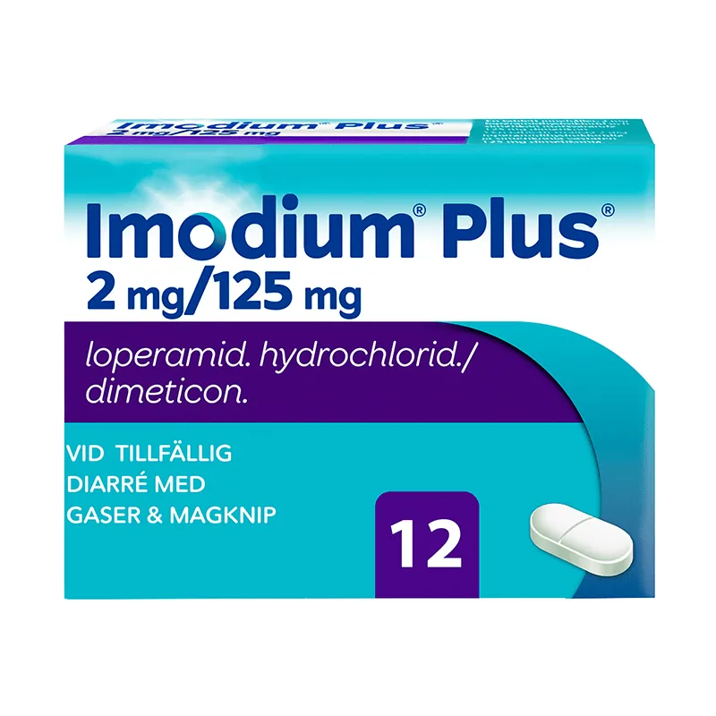 Imodium Plus tablett 2 mg/125 mg 12 st från Imodium – köp hos Apotek Hjärtat