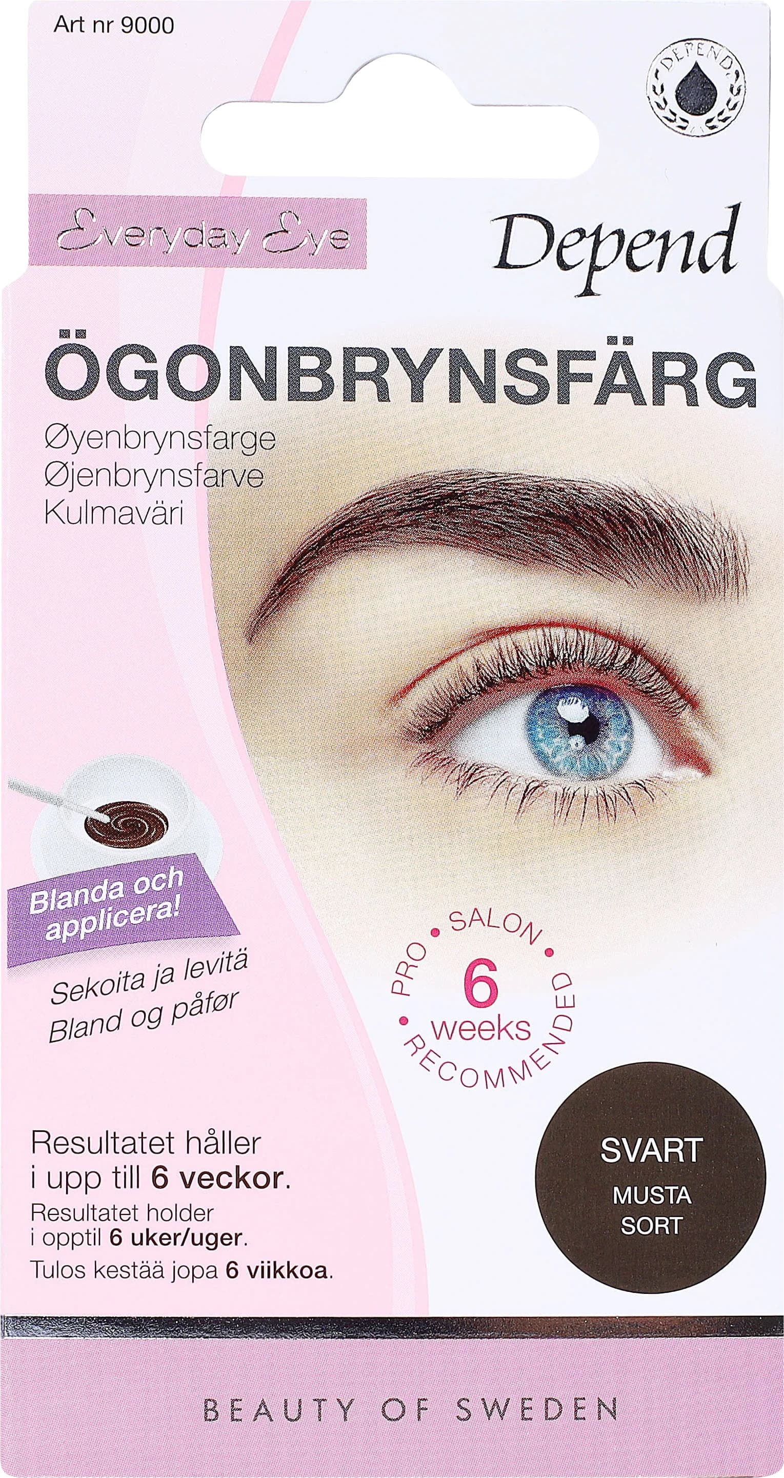 Depend Ögonbrynsfärg Svart från Depend – köp hos Apotek Hjärtat