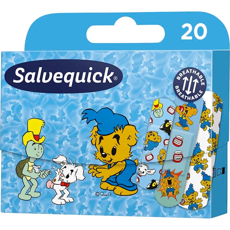Salvequick Bamseplåster 20 st från Salvequick, Bamse – köp hos Apotek Hjärtat