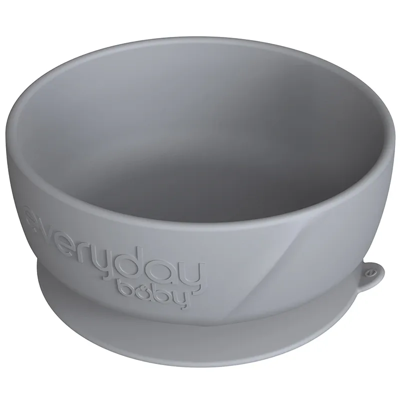 Everyday Baby Skål Silikon med Sugfunktion Quiet Grey från Everyday Baby – köp hos Apotek Hjärtat