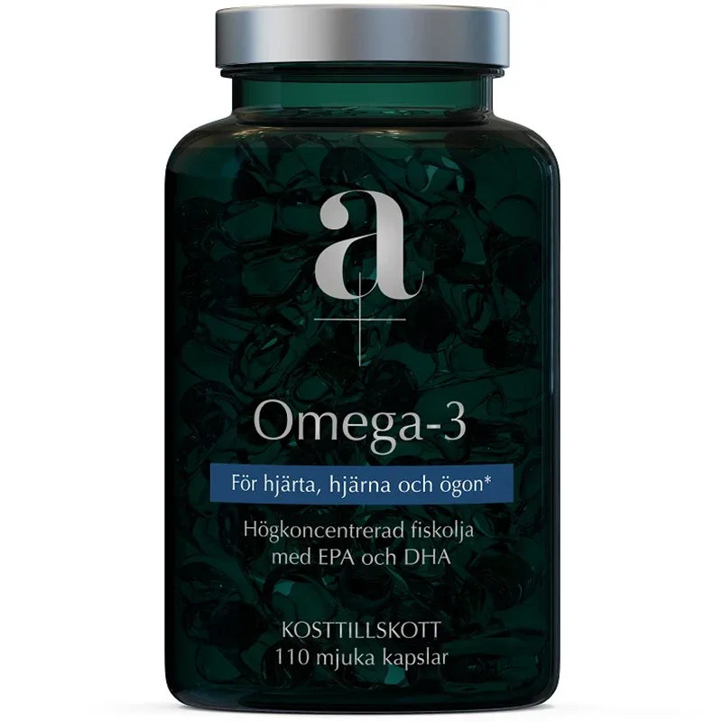 A+ Omega 3 110 mjuka kapslar från A+ – köp hos Apotek Hjärtat