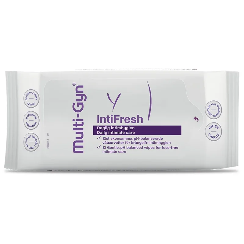 Multi-Gyn IntiFresh Intimate Wipes 12 st från Multigyn – köp hos Apotek Hjärtat