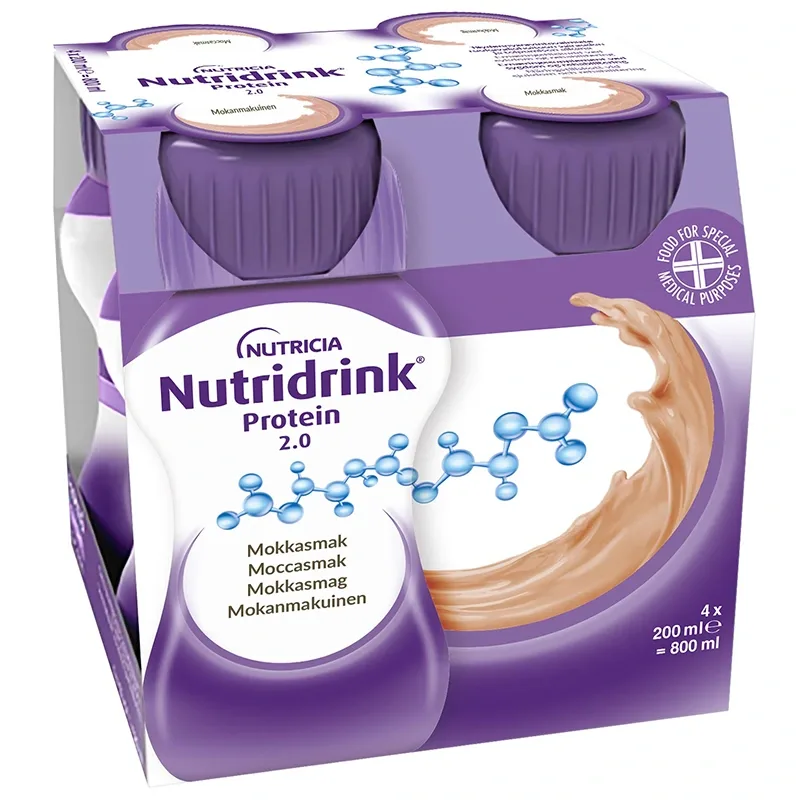 Nutridrink Protein 2.0 Mocca 4x200 ml från Nutridrink – köp hos Apotek Hjärtat