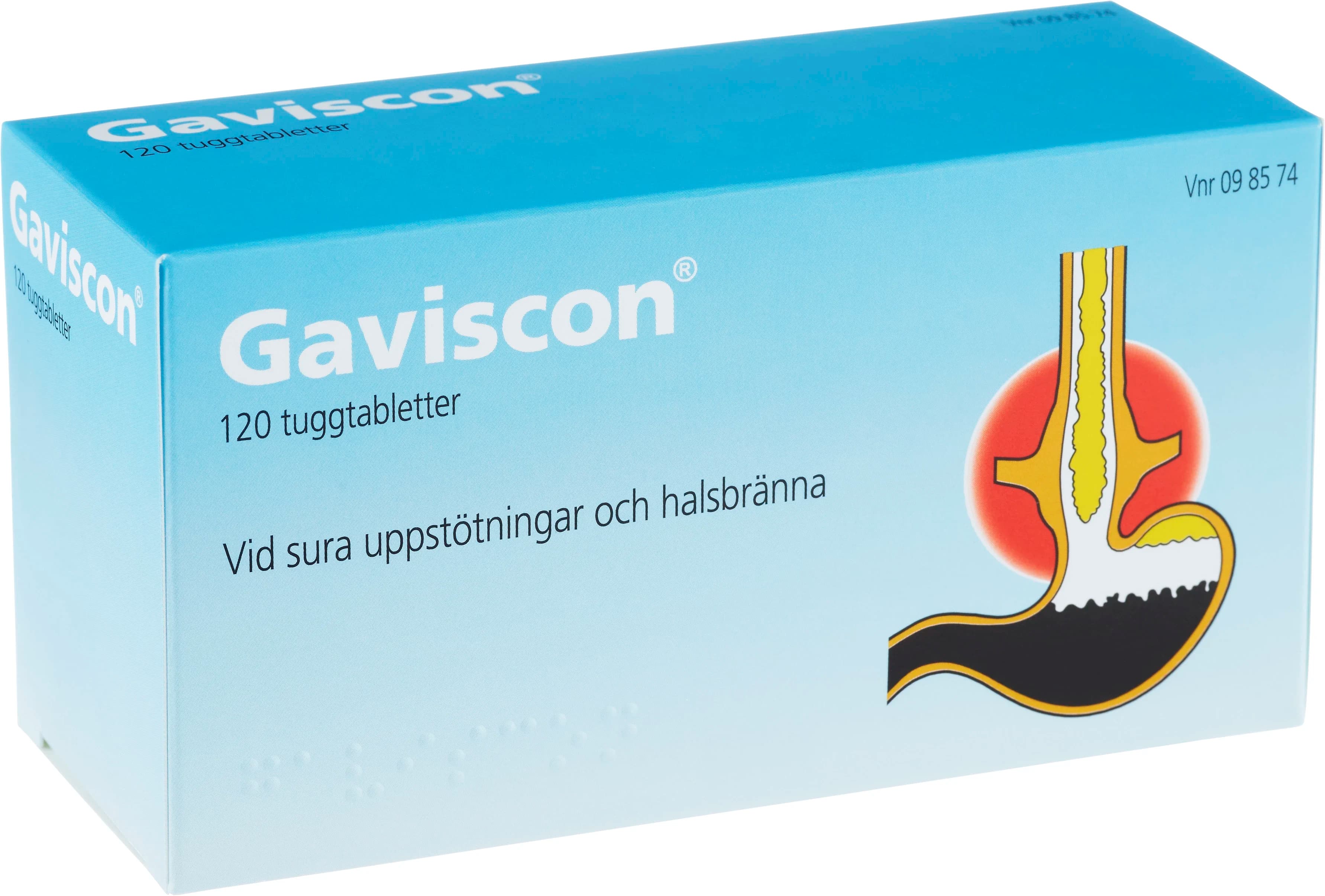 Gaviscon tuggtablett 120 st från Gaviscon – köp hos Apotek Hjärtat