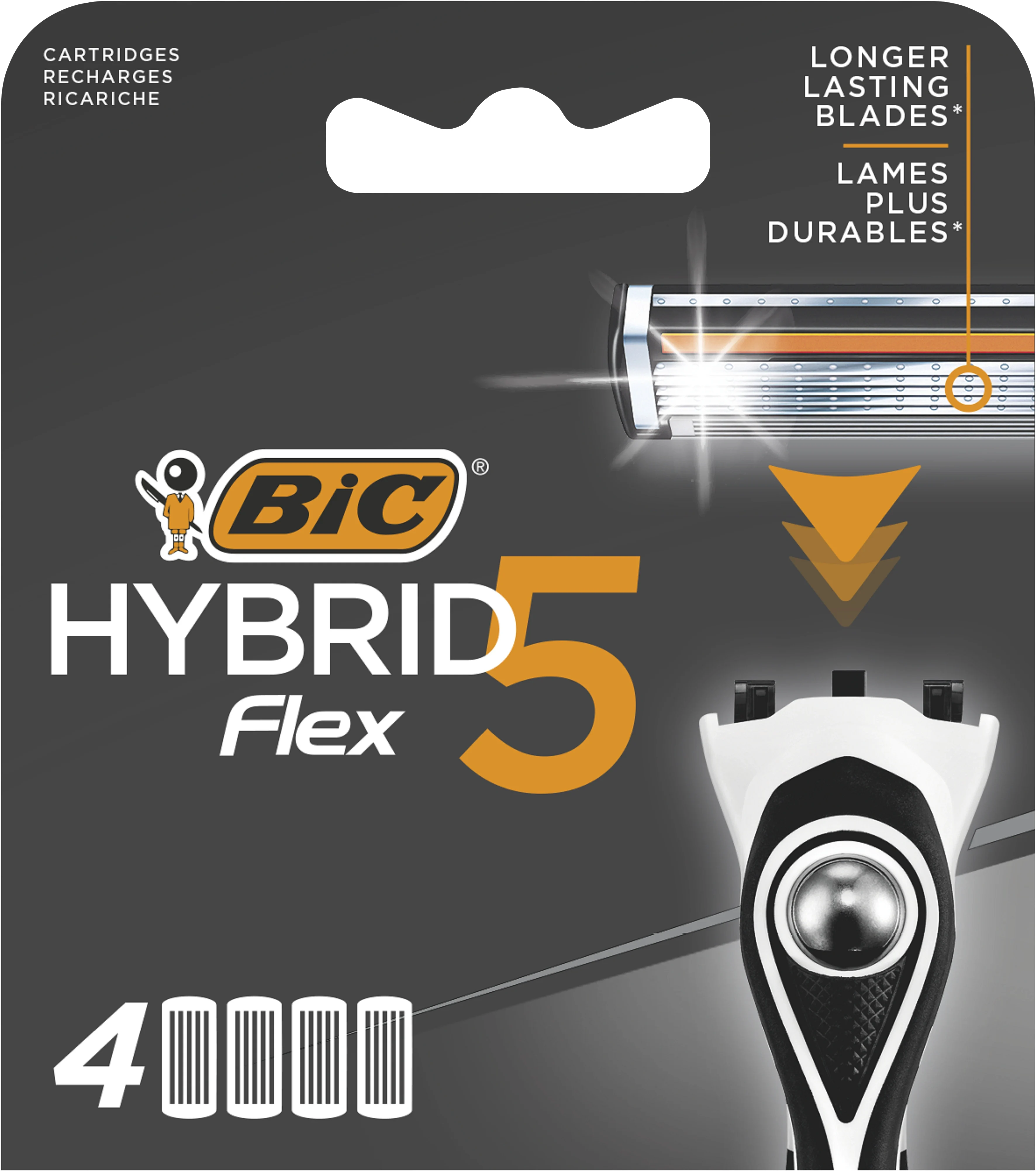 BIC Hybrid 5 Flex Rakblad för Män 4-pack från Bic – köp hos Apotek Hjärtat