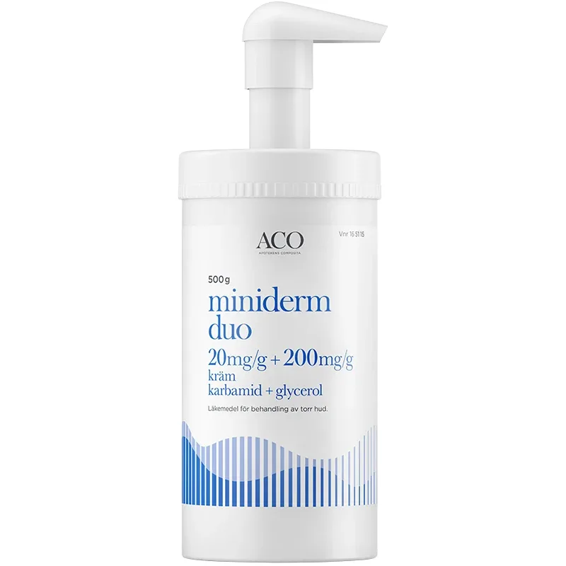 Miniderm Duo Kräm 20mg/g+200mg/g Burk med pump, 500g från Miniderm – köp hos Apotek Hjärtat