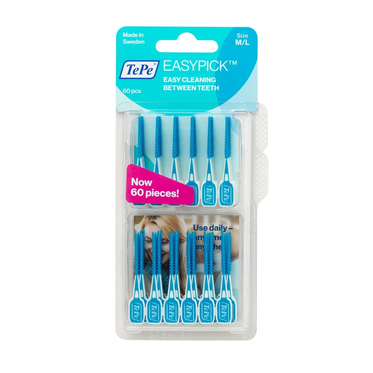 TePe EasyPick M/L 60-pack refill från TePe – köp hos Apotek Hjärtat