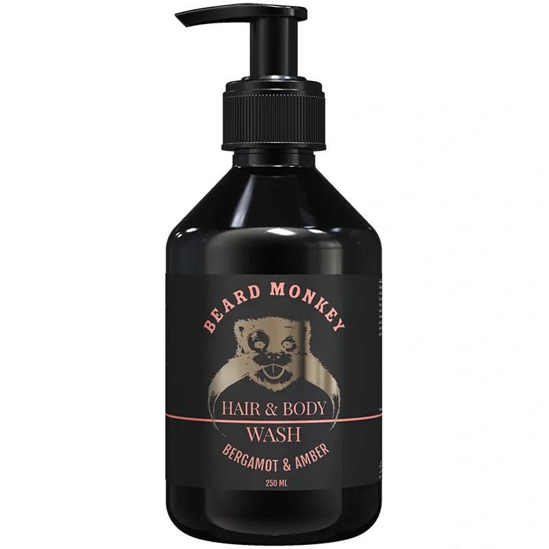Beard Monkey Hair & Body Wash Bergamot & Amber 250 ml från Beard Monkey – köp hos Apotek Hjärtat