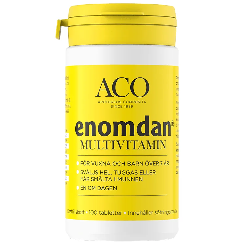 ACO Enomdan Multivitamintablett 100 st från ACO – köp hos Apotek Hjärtat
