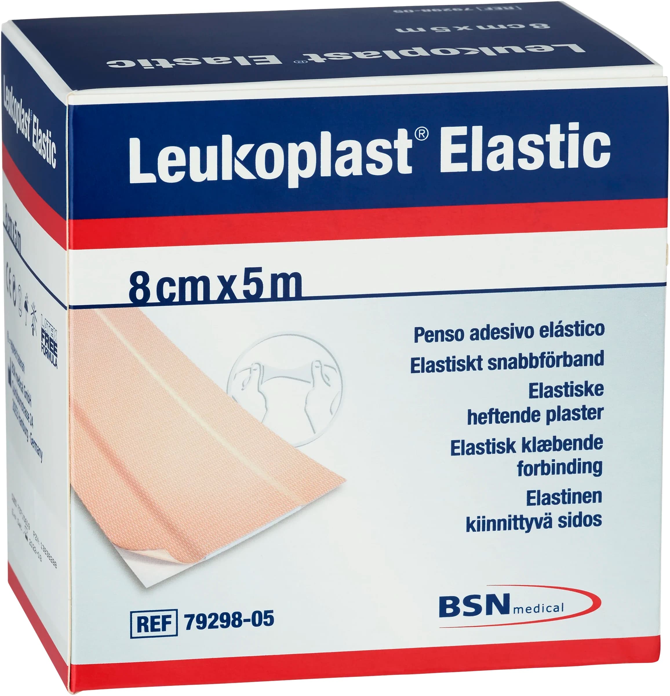 Leukoplast Elastic plåsterrulle 8 cm x 5 m från Leukoplast – köp hos Apotek Hjärtat