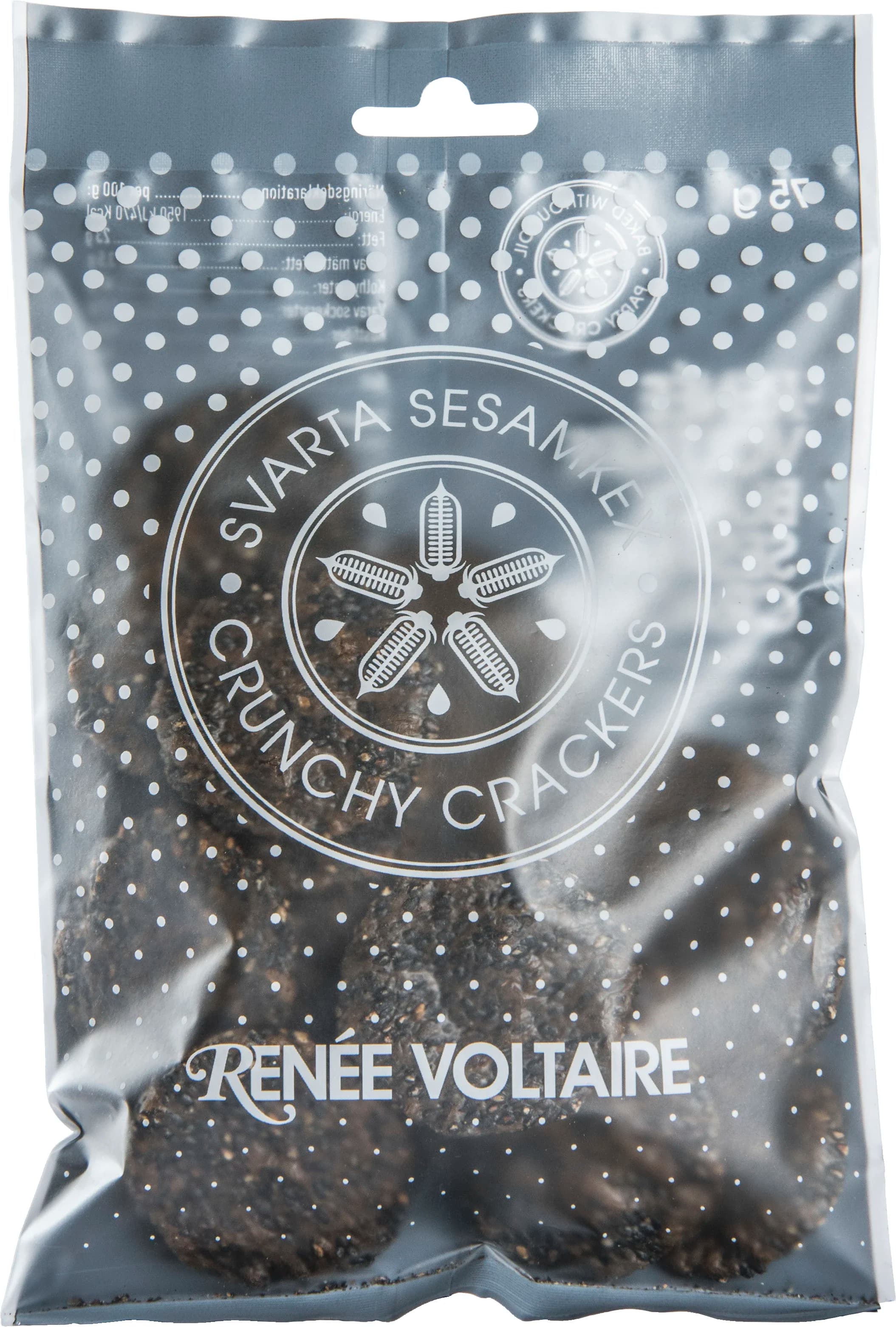 Renée Voltaire Svarta Sesamkex 75 g från Renée Voltaire – köp hos Apotek Hjärtat