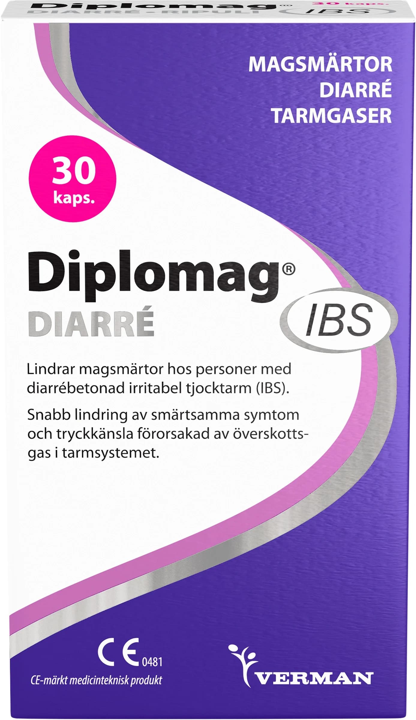 Diplomag IBS Diarré Kapslar 30 st från Diplomag – köp hos Apotek Hjärtat