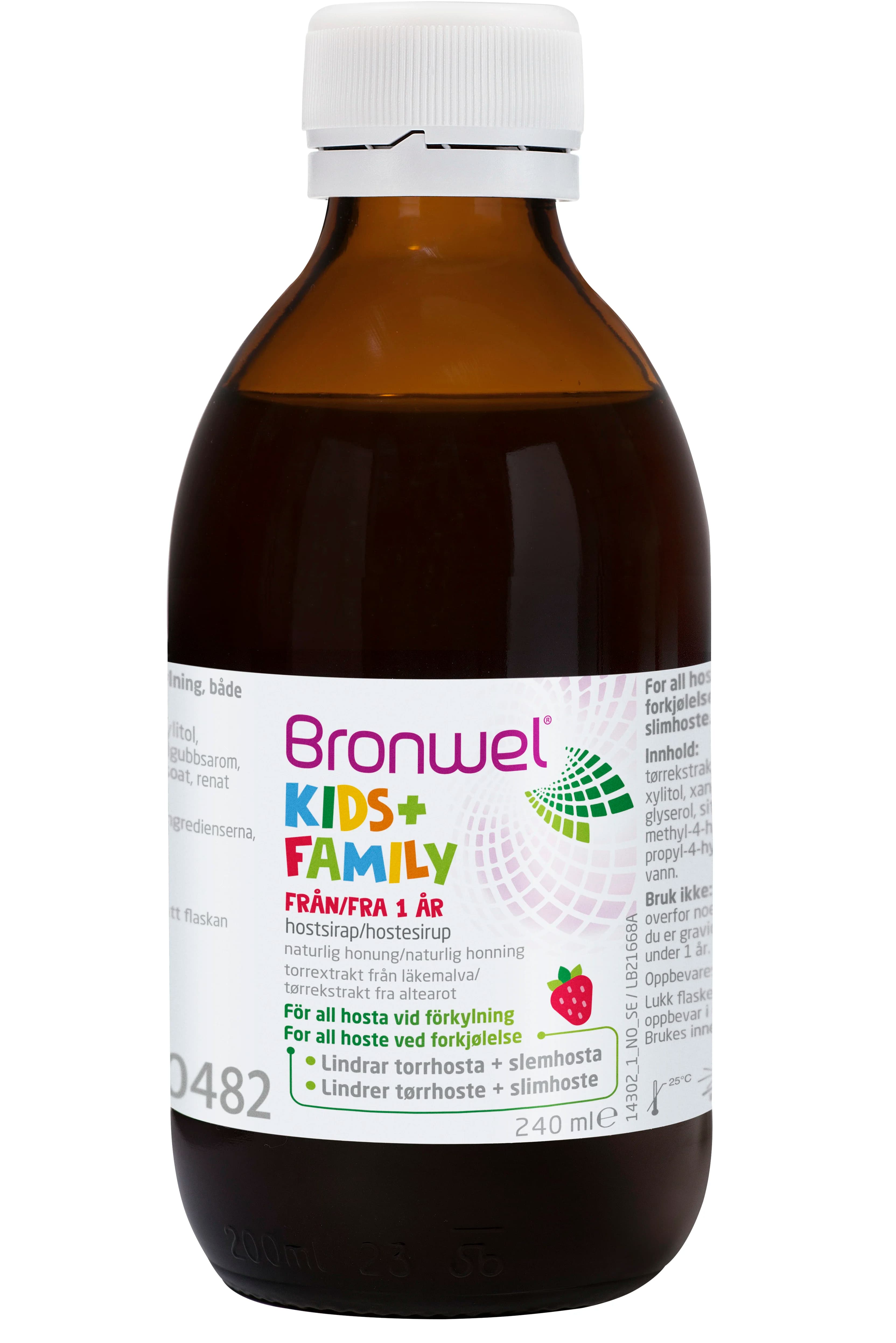 Bronwel Hostsirap Kids+Family 240 ml från Bronwel – köp hos Apotek Hjärtat