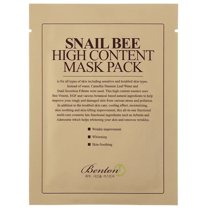 Benton Snail Bee High Content Mask Pack 20 g från Benton – köp hos Apotek Hjärtat