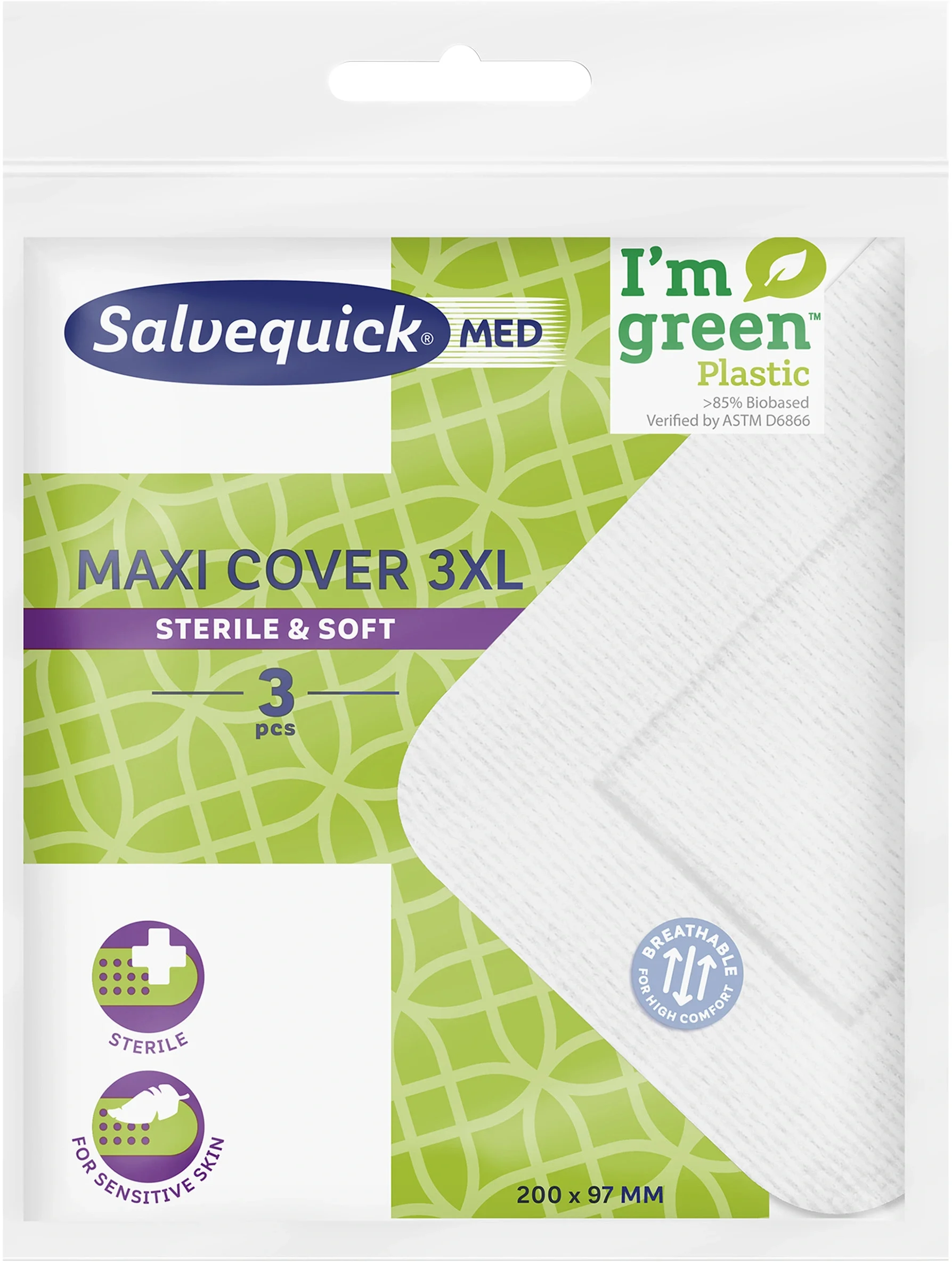 Salvequick MED Maxi Cover 3XL 3st från Salvequick – köp hos Apotek Hjärtat