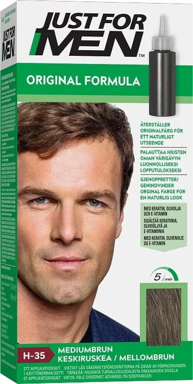 Just For Men Original Formula Hair Hårfärg Medium Brown från Just For Men – köp hos Apotek Hjärtat