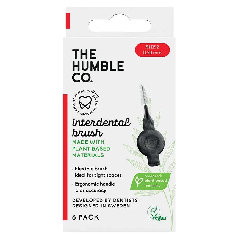 The Humble Co. Plant Based Mellanrumsborste 6-pack 0,50 mm Size 2 från The Humble Co. – köp hos Apotek Hjärtat