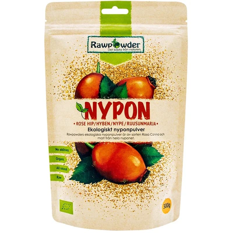 Rawpowder Nyponpulver 300 g från Rawpowder – köp hos Apotek Hjärtat