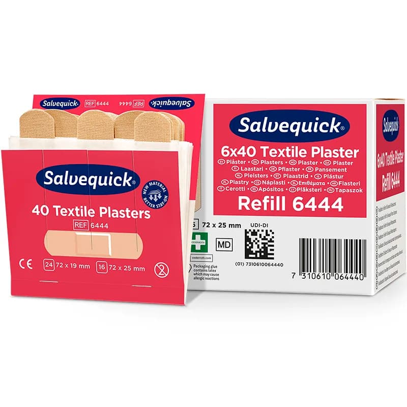Salvequick Textilplåster refill 40 st x 6 från Cederroth – köp hos Apotek Hjärtat
