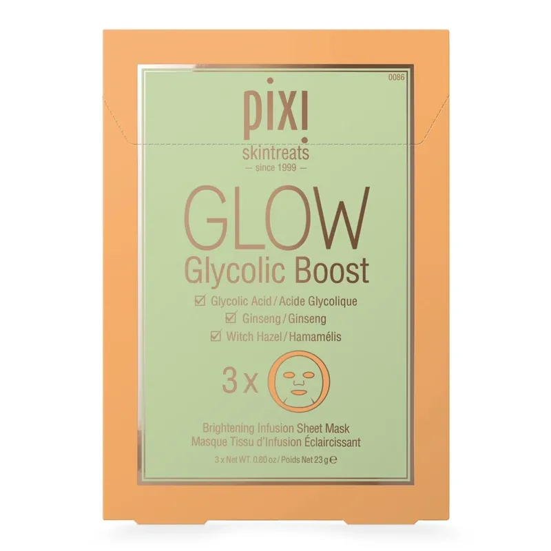 Pixi Glow Glycolic Boost Sheet Mask 3-pack från Pixi – köp hos Apotek Hjärtat