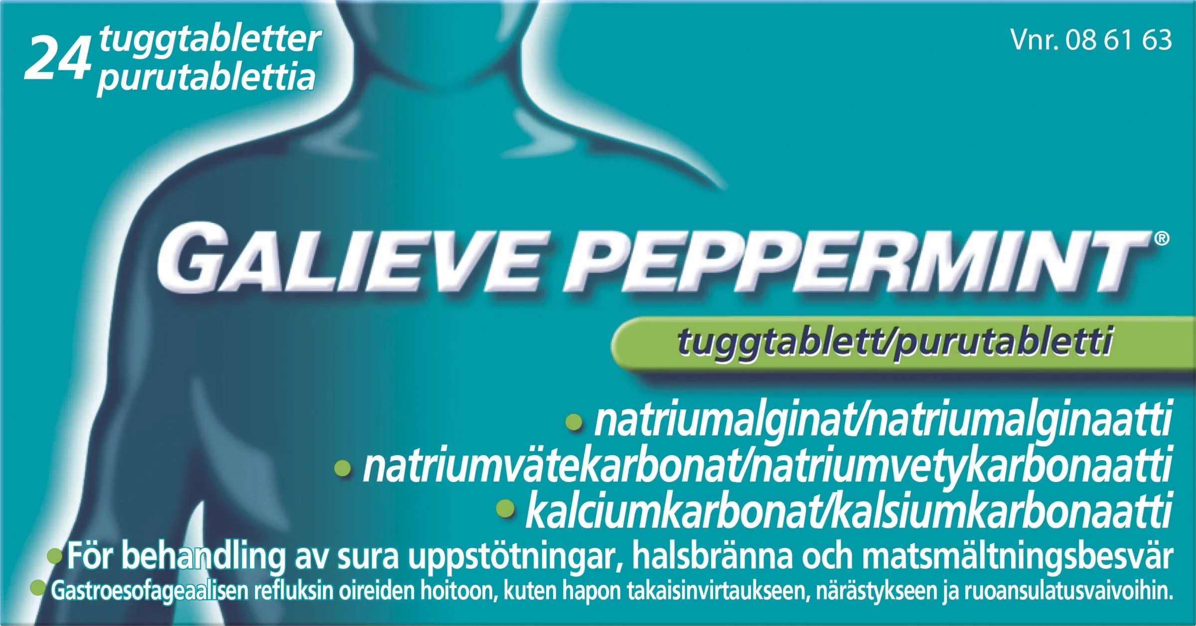 Galieve Peppermint tuggtablett 24 st från Galieve – köp hos Apotek Hjärtat