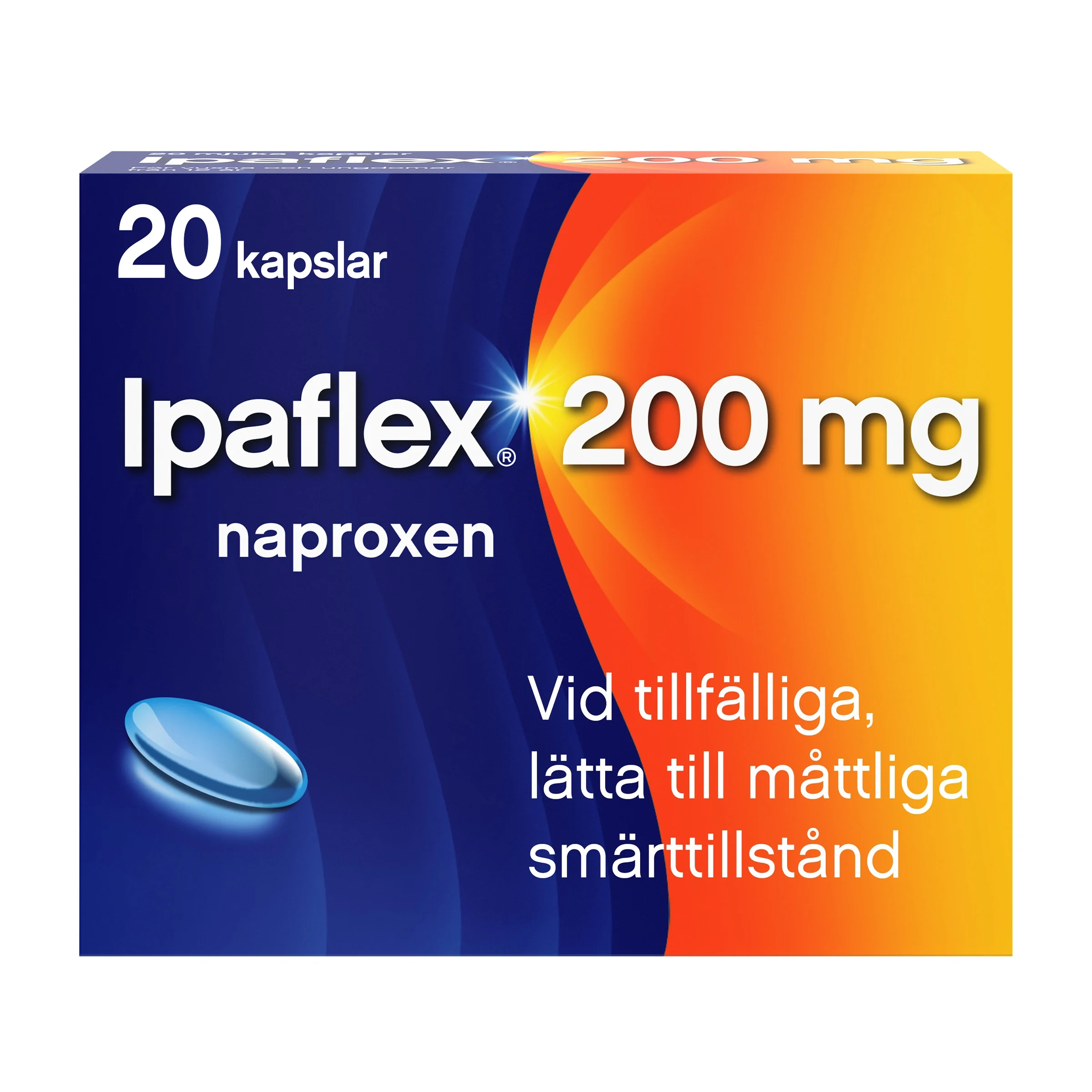 Ipaflex 200 mg 20 kapslar från Ipaflex – köp hos Apotek Hjärtat
