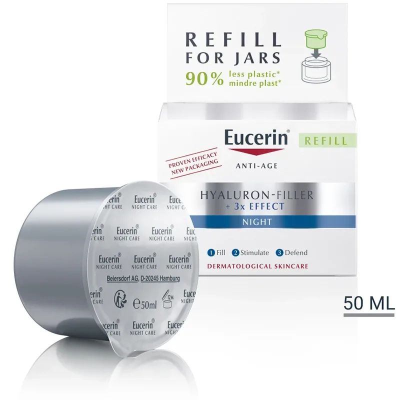 Eucerin Hyaluron-Filler + 3x Effect Firming Night Care Refill 50 ml från Eucerin – köp hos Apotek Hjärtat