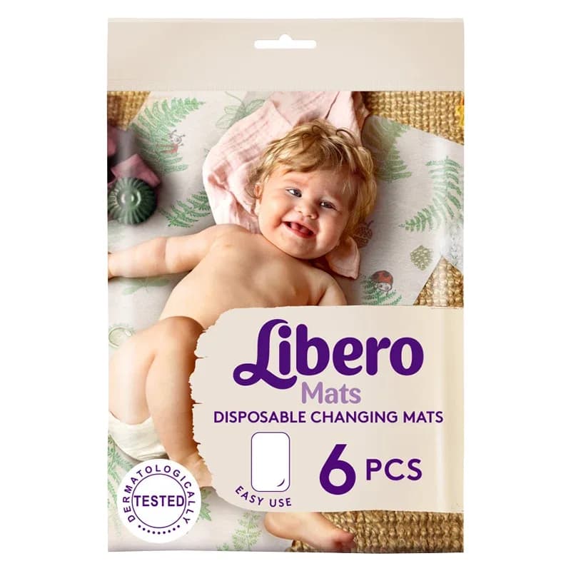 Libero Mats Skötbordsunderlägg engångsbruk 6-pack från Libero – köp hos Apotek Hjärtat