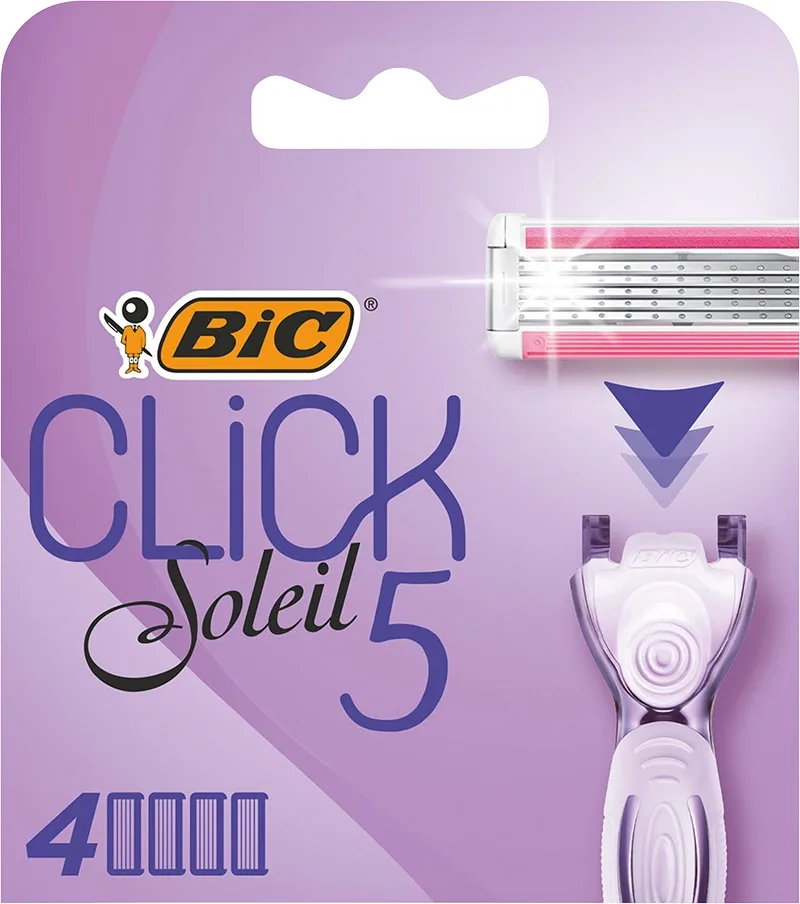 BIC Soleil Click 5 rakbladsrefill 4 st från Bic – köp hos Apotek Hjärtat