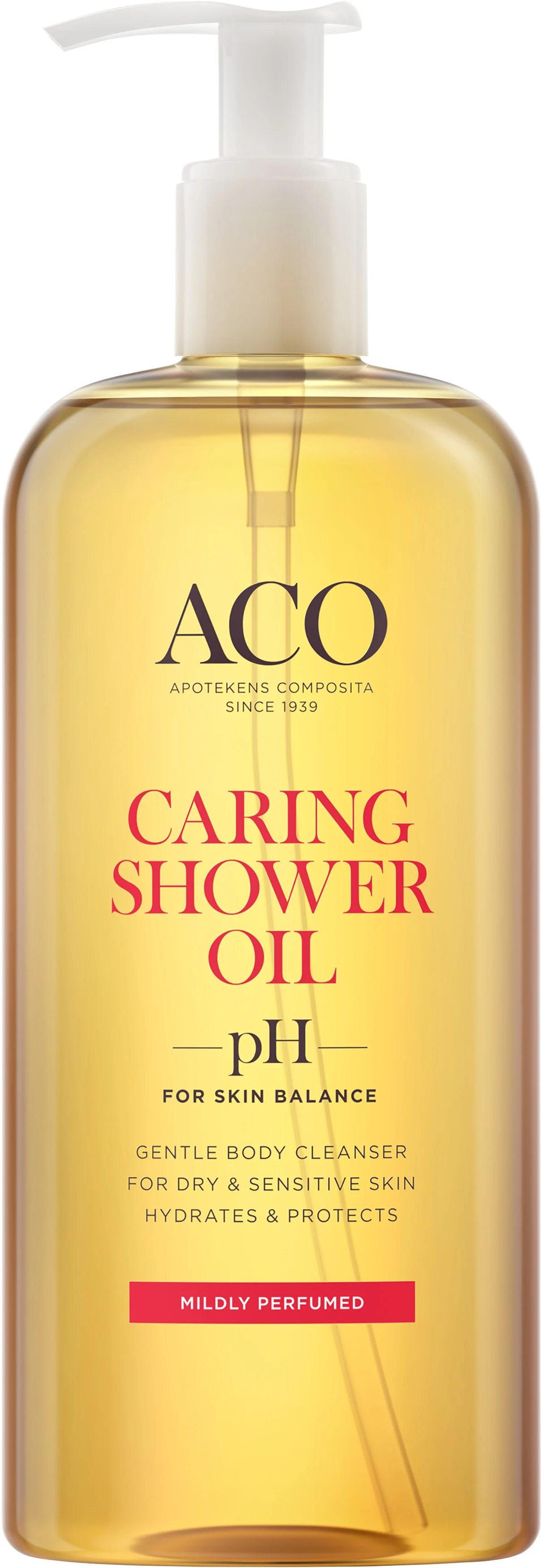 ACO Caring Shower Oil parfymerad 400 ml från ACO – köp hos Apotek Hjärtat