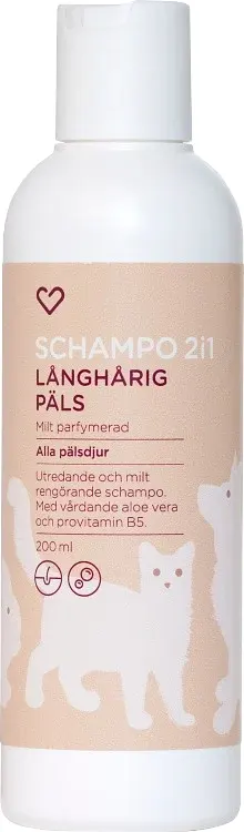 Hjärtats Schampo 2i1 långhårig päls från Hjärtats – köp hos Apotek Hjärtat