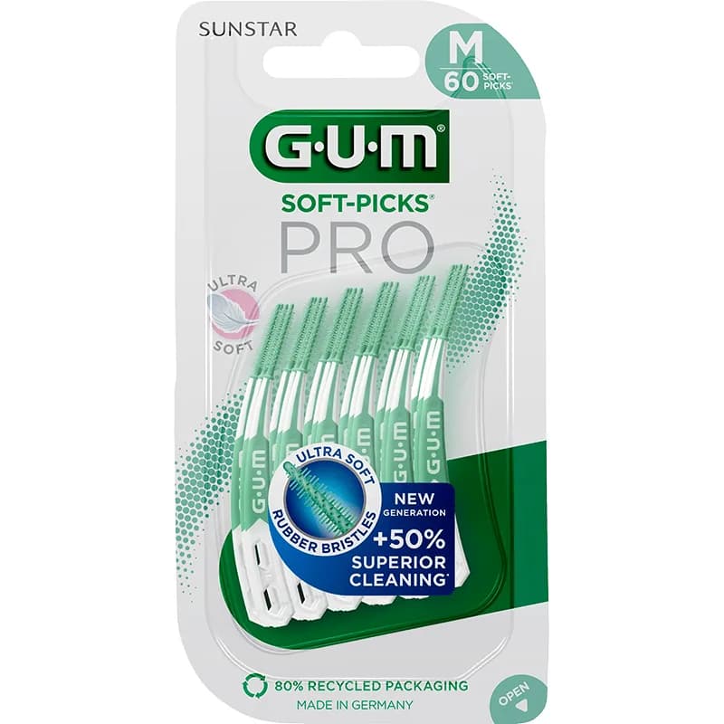 GUM Soft-Picks PRO Medium 60 st från GUM – köp hos Apotek Hjärtat