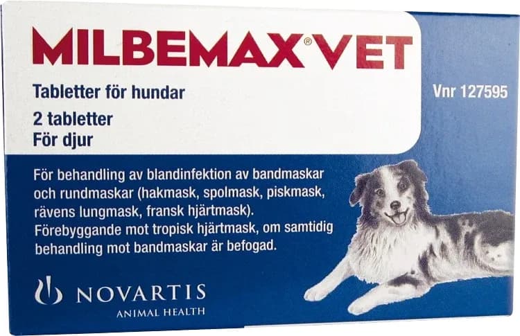 Milbemax vet. för hund tablett 2 st från Milbemax – köp hos Apotek Hjärtat