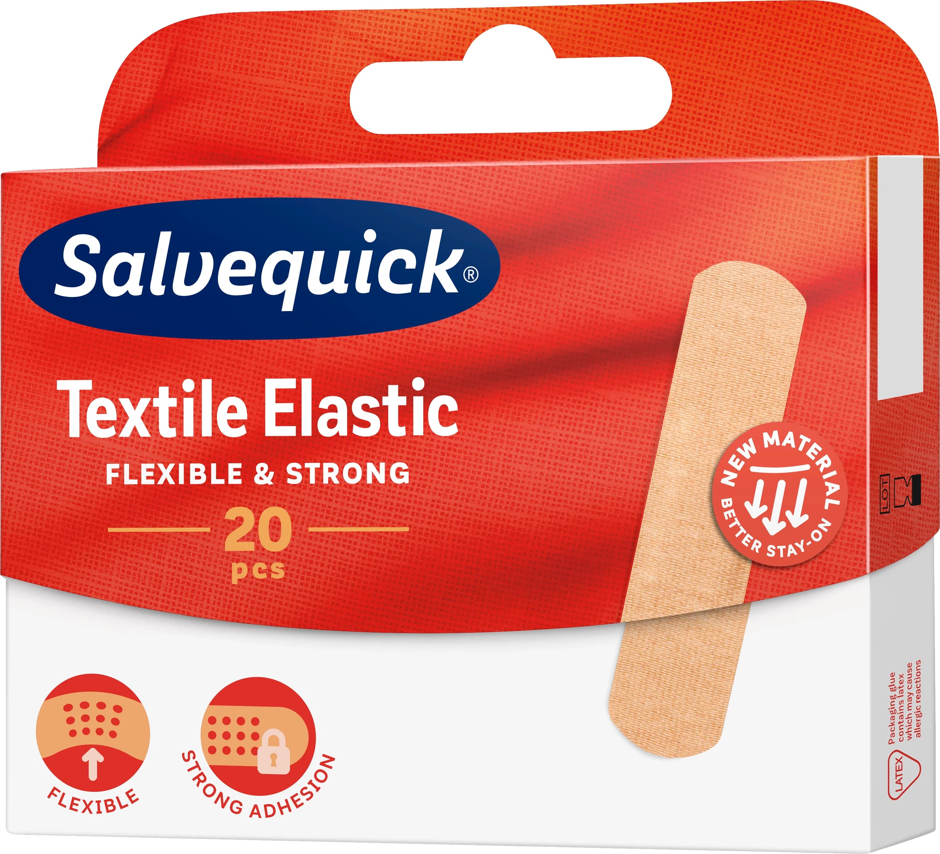 Salvequick Textile Elastic 20 st från Salvequick – köp hos Apotek Hjärtat