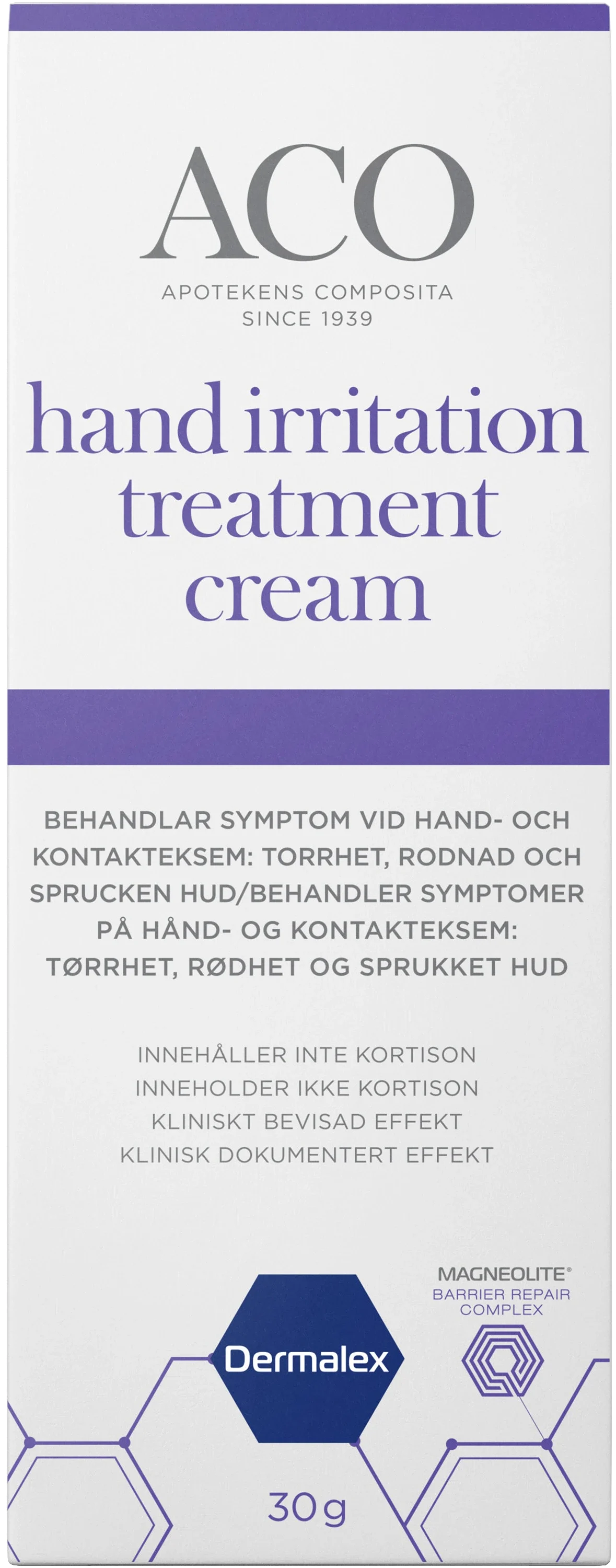 ACO Hand Irritation Treatment Cream 30 g från ACO – köp hos Apotek Hjärtat